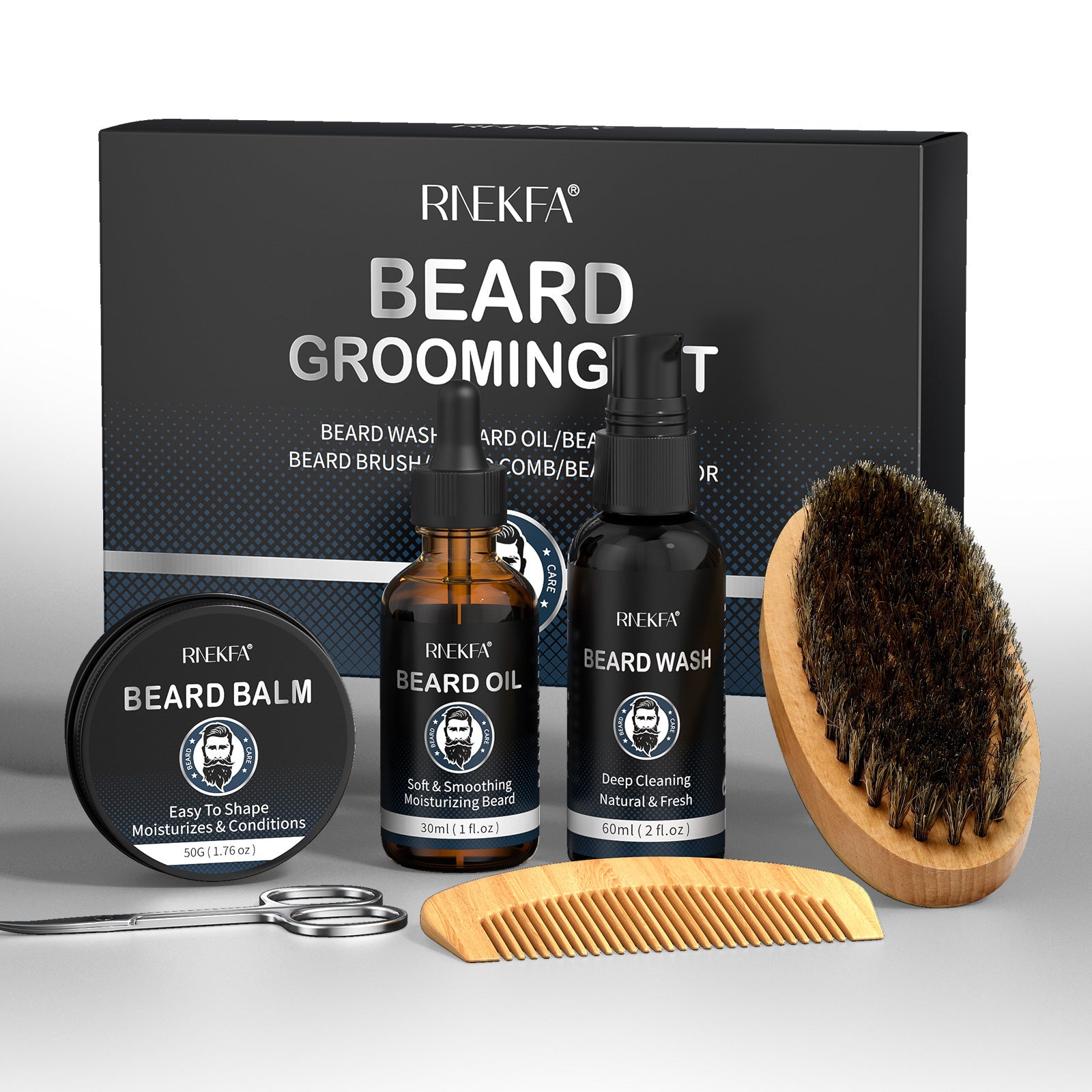 Beard Grooming Kit Gift Set