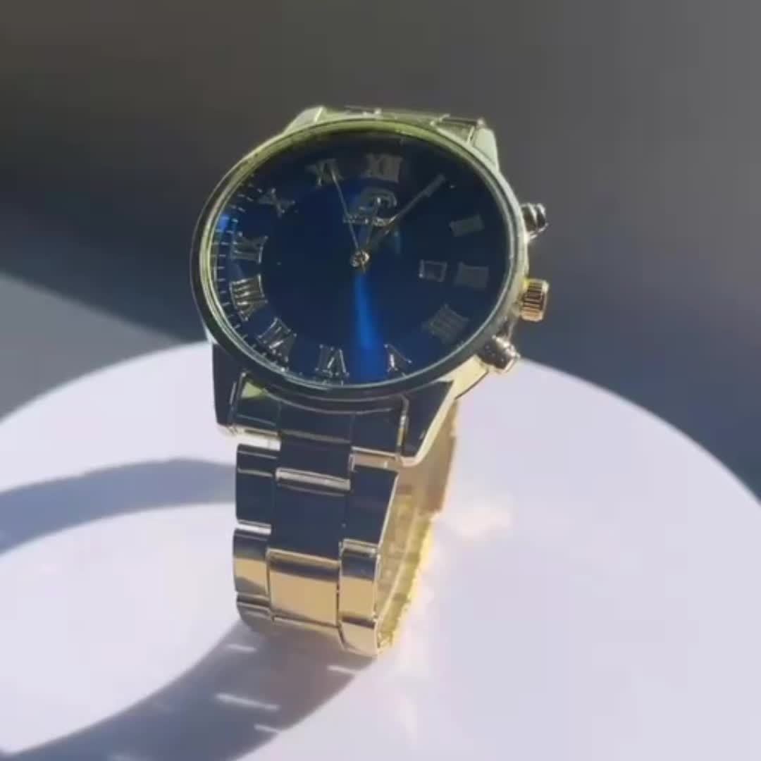 3pcs Stainless Steel Casual Watch Gift Set