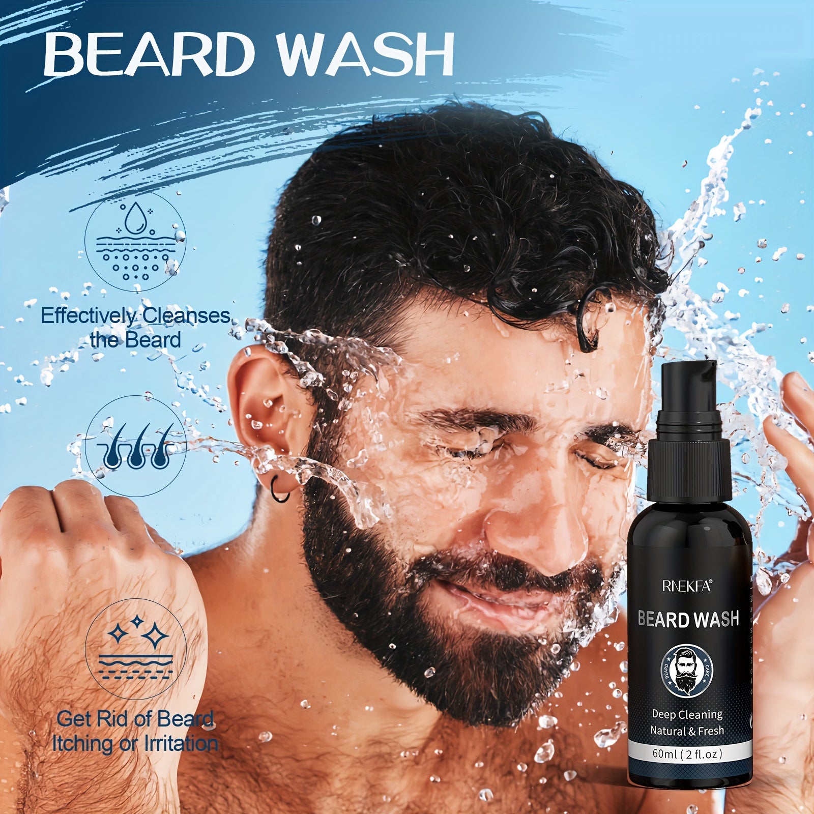 Natural Oil Beard Grooming Kit Gift Set