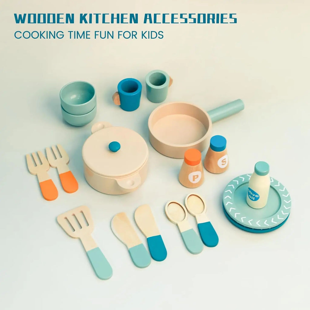 Wooden Kids Safe Knife and Kids Baking Gift Set for Real Cooking