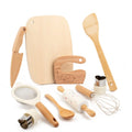 Wooden Kids Safe Knife and Kids Baking Gift Set for Real Cooking