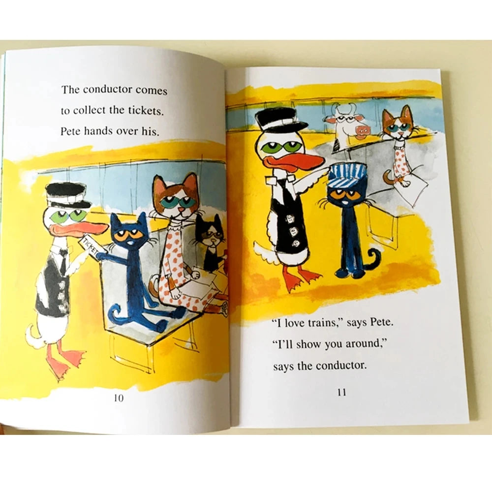 19 Books/Set I Can Read Pete The Cat Picture Books Children Baby Famous Story English Tales Child Book Set baby bedtime book