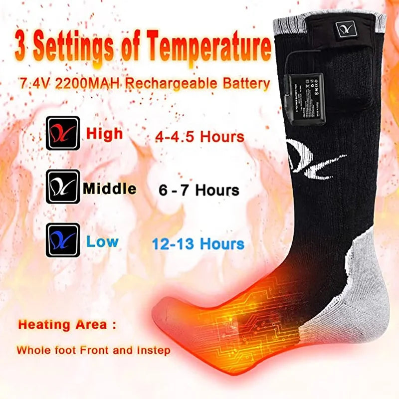 Winter Heated Socks Gift Set Men Women Christmas Gifts Cold Weather Battery Socks