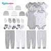 24 pcs  New Born Baby Clothes Sets Star Print Baby Boy Clothing Set 100%cotton Baby Gift Set
