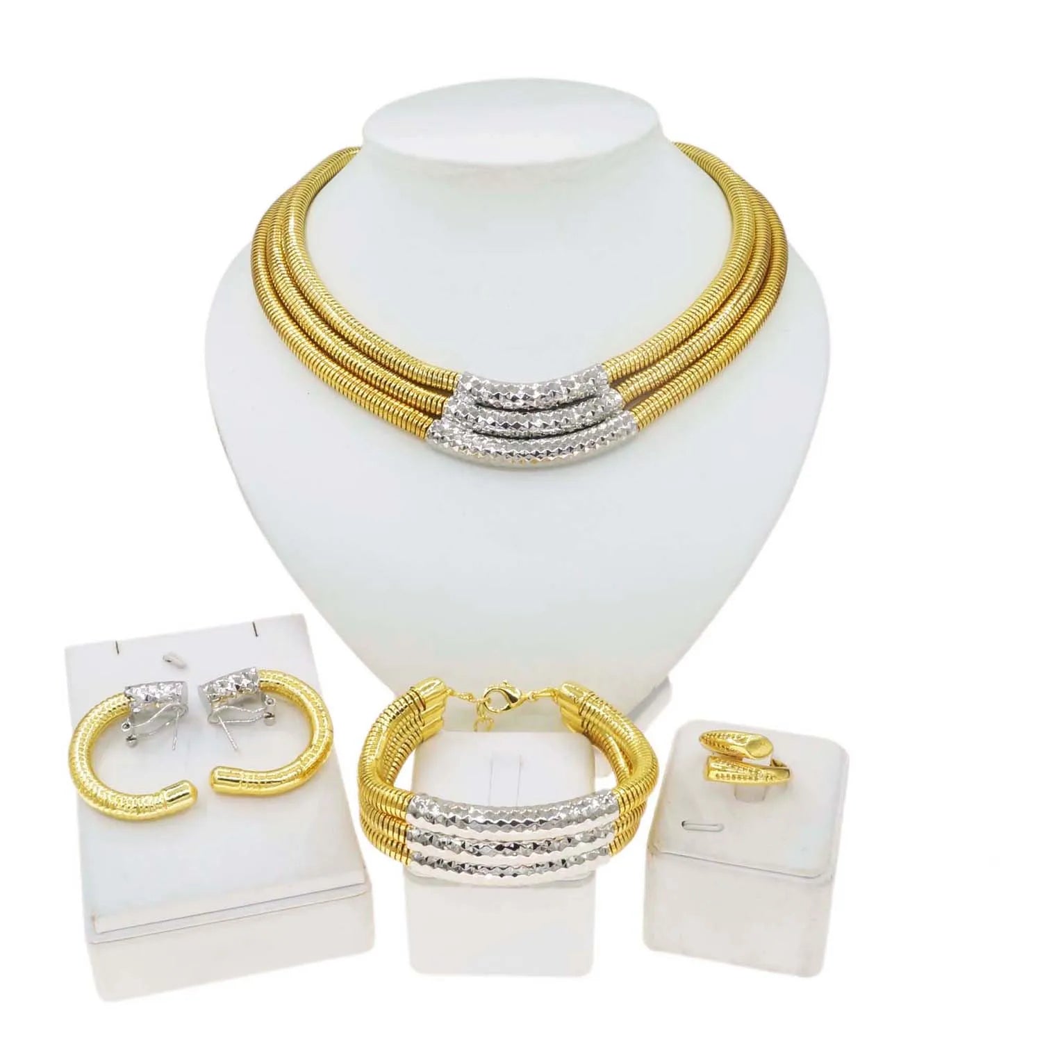 Hot Selling Italian Style Jewelry Set Choker Necklace High Quality Jewelry Set Women Engagement Gift Set