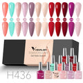12pcs/kit Venalisa Nail Gel Polish Gift Set Elegant Nail Varnish Soak Off UV LED High Piment Glitter UV Gel System
