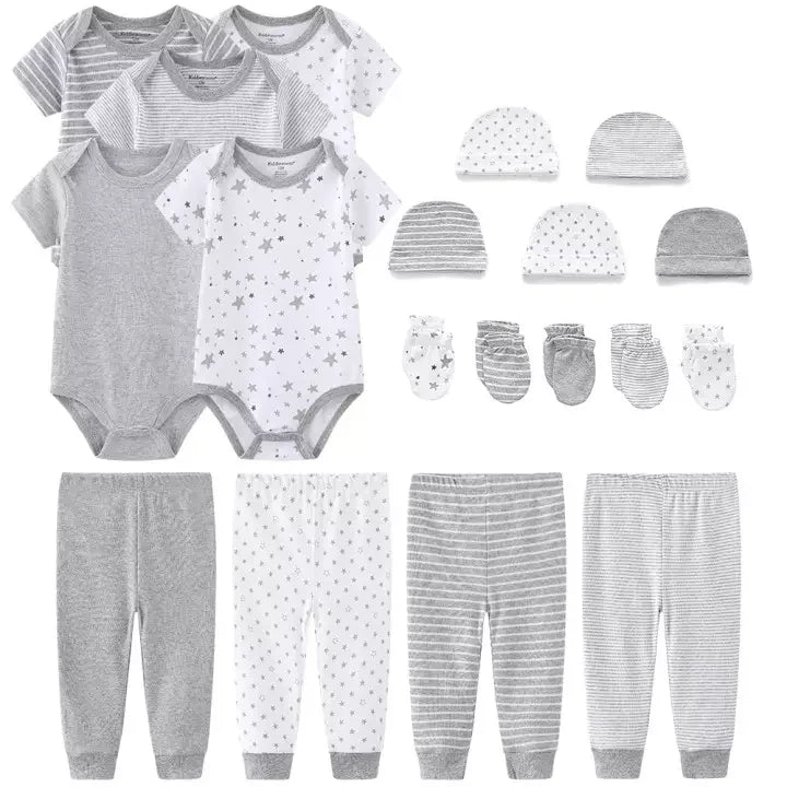 19pcs New Born Baby Clothes Sets 100% Cotton Baby Boy Clothing Set Wholesale New Born Baby Gift Set
