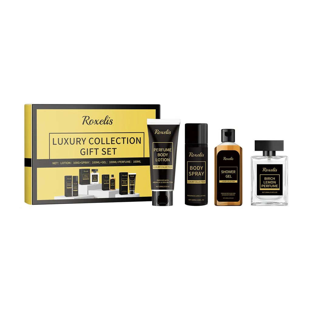 Roxelis Men's 30ml Fragrance Gift Set Fresh and Charming Skin Care with Long-Lasting Clean and Moisturizing Perfume