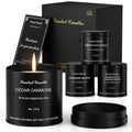 Scented Candles for Men  4 Pack Soy Candle Gift Set, Masculine Home Candles  Gift for Men, Dad, Him