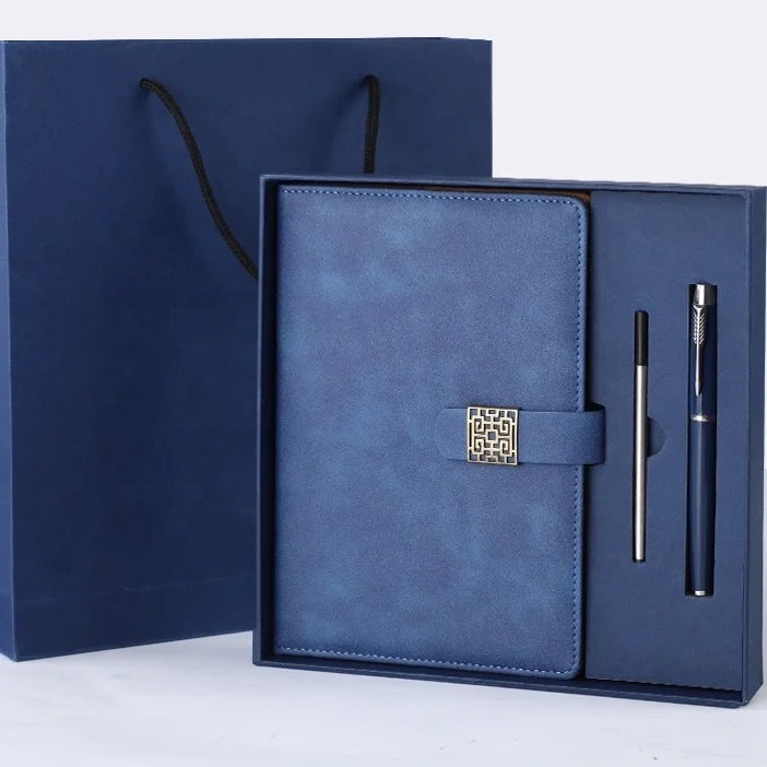 Executive PU Leather Journal & Pen Gift Set with Luxury Gift Box