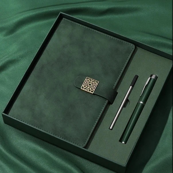 Executive PU Leather Journal & Pen Gift Set with Luxury Gift Box