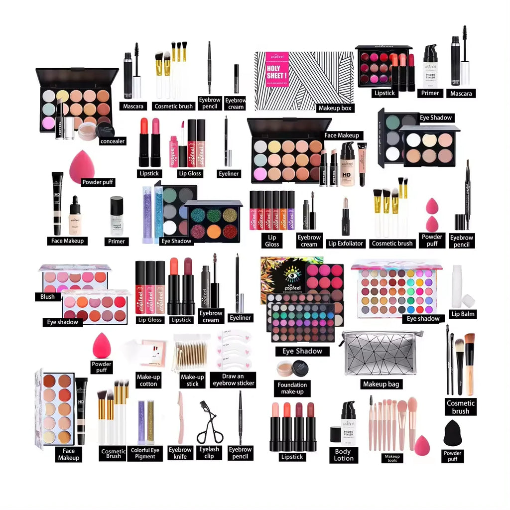 HOT 20 Styles New Fashion Eye Shadow POPFEEL Birthday Gift Makeup Gift Set ALL in ONE Full Professional Makeup Kit for Girl