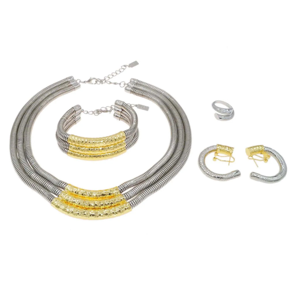 Hot Selling Italian Style Jewelry Set Choker Necklace High Quality Jewelry Set Women Engagement Gift Set