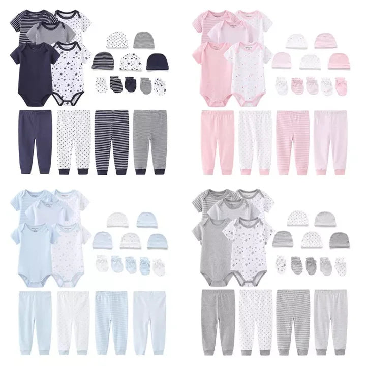 19pcs New Born Baby Clothes Sets 100% Cotton Baby Boy Clothing Set Wholesale New Born Baby Gift Set