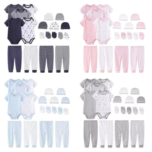 19pcs New Born Baby Clothes Sets 100% Cotton Baby Boy Clothing Set Wholesale New Born Baby Gift Set