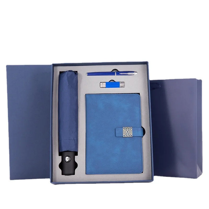 Luxury Package PU Leather Agenda Notebook Gift Box