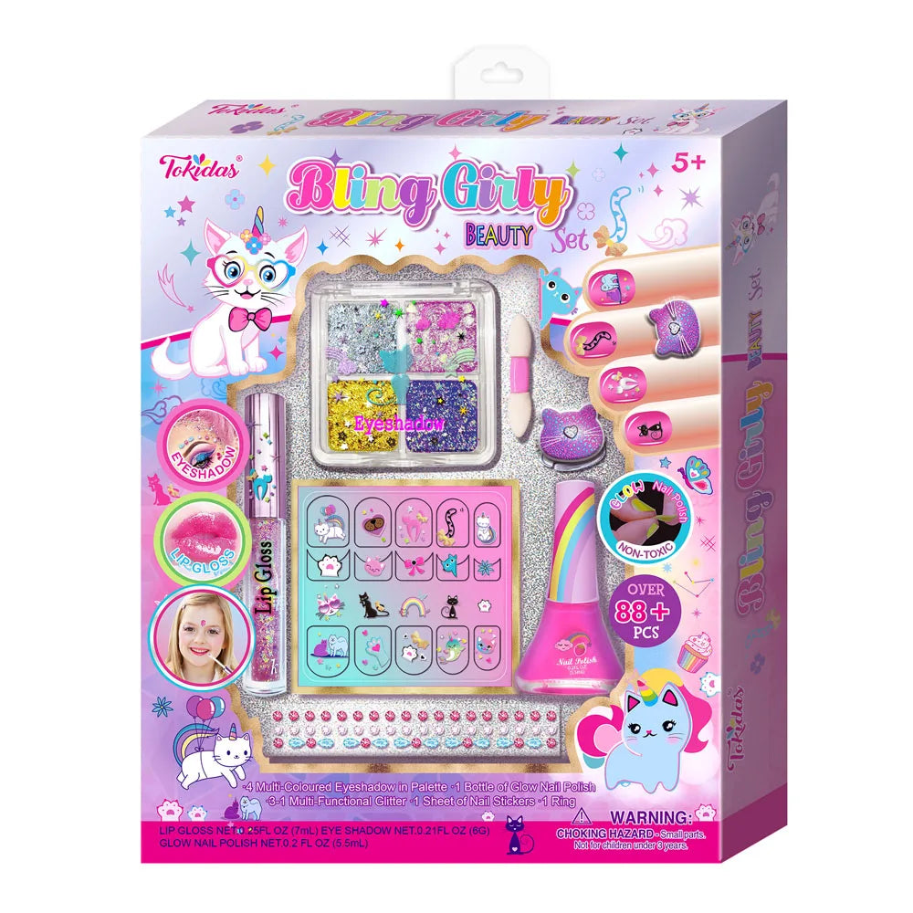 Quality Kids Makeup Set Supplier,kid Nail Polish Eyeshadow,gift Set