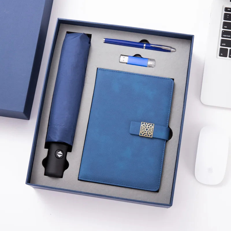 Luxury Package PU Leather Agenda Notebook Gift Box