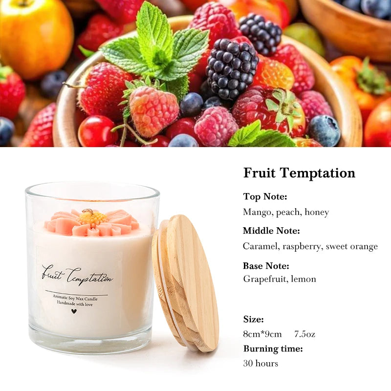 AIKUN Modern Ins Style Scented Candle Long Lasting Fragrance Soy Wax Aromatherapy Candle for Home Fragrance Gift Set