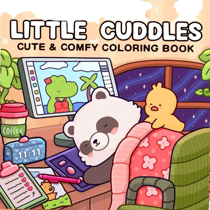 Cross-Border In-Stock Christmas Coloring Book Teenagers Children Stress Relief Doodle Drawing Digital Printing Perfect
