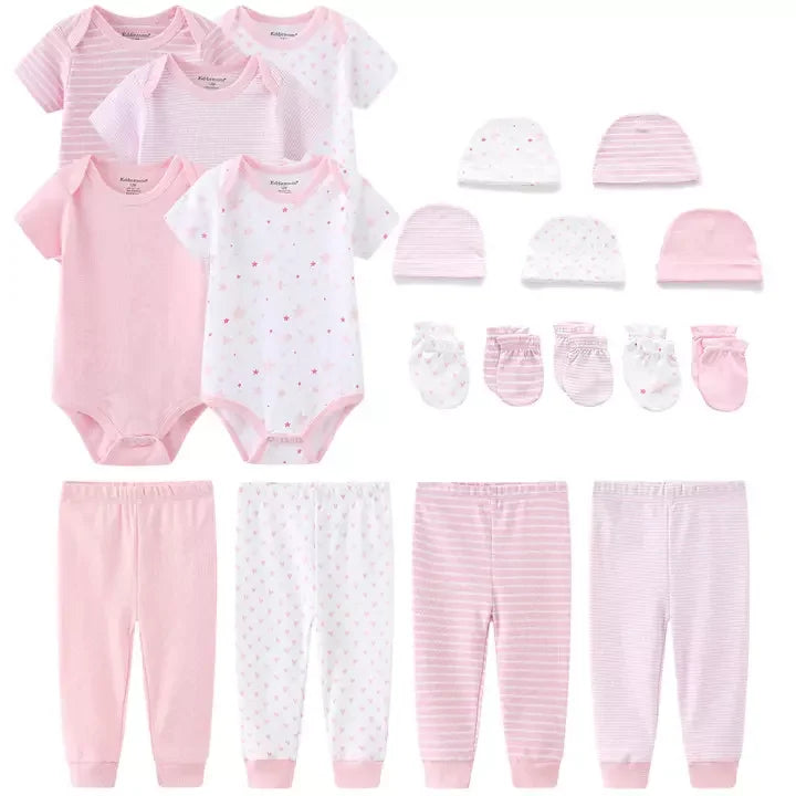 19pcs New Born Baby Clothes Sets 100% Cotton Baby Boy Clothing Set Wholesale New Born Baby Gift Set
