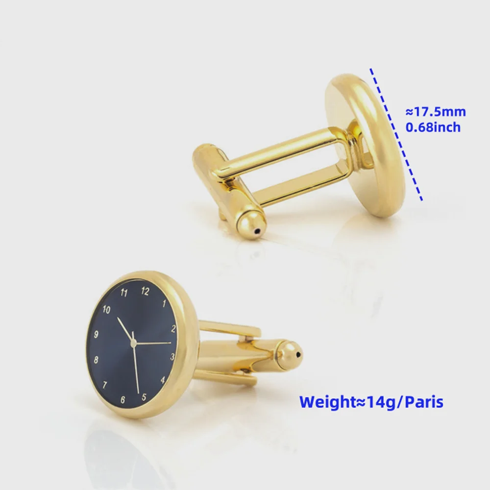 Customized Gold Cufflinks Luxury Tie Clips for Men-Wedding Engagement Party Anniversary Gift Set