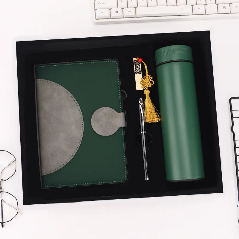 New Gift Sets Notebook Pen USB Vacuum Cup Luxury Business Gift Set
