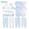24 pcs  New Born Baby Clothes Sets Star Print Baby Boy Clothing Set 100%cotton Baby Gift Set