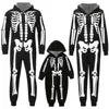 Family Matching Halloween Costume Outfits for Women Full Sleeve Halloween Cloths Apparel Onesies Pajamas