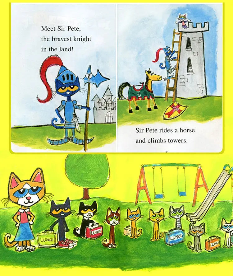 19 Books/Set I Can Read Pete The Cat Picture Books Children Baby Famous Story English Tales Child Book Set baby bedtime book