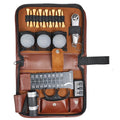 Multifunctional Durable Brown PVC Golf Accessories Gift Set Scorecard Holder Tool Carrying Bag Pouches Convenient Custom Logo