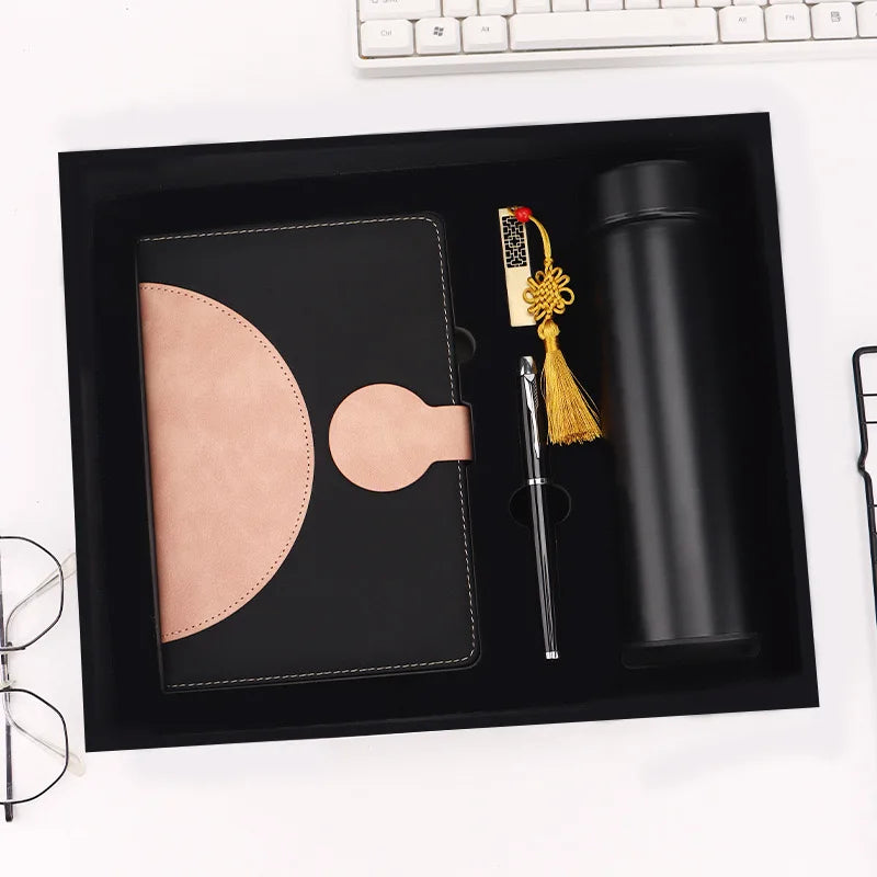 New Gift Sets Notebook Pen USB Vacuum Cup Luxury Business Gift Set