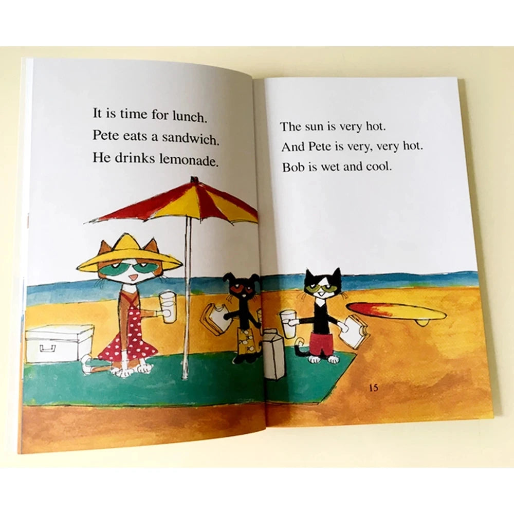 19 Books/Set I Can Read Pete The Cat Picture Books Children Baby Famous Story English Tales Child Book Set baby bedtime book