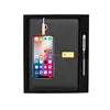 Wholesale Price Personalized Leather Agenda Gift Set A5 Diary Notebook with Power Bank and Usb Flash Drive