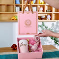 Wholesale Wedding Favor Set Mug with Spoon Lovely Bunny Gift Set in Gift Box for Valentine's Day Trending Products 2025