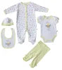 2025 Hot Selling Baby Boy 5-Piece Cotton Fashion Gift Set Breathable Baby Clothes with Mesh Bag