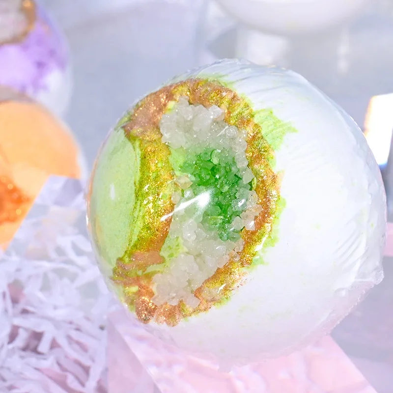 Original Natural Himalaya Salt Bath Bomb Body Spa Gift Set 12 Pcs Colorful Care Moisturizing Bath Luxurious Bathing Experience