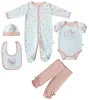 2025 Hot Selling Baby Boy 5-Piece Cotton Fashion Gift Set Breathable Baby Clothes with Mesh Bag