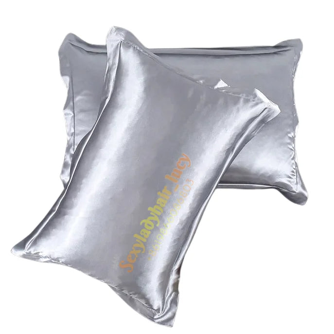 LOW MOQ Custom Logo Pure Silk Pillow Case 100% Mulberry Silk Satin Pillow Cover Case Eye Mask Silk Gift Set in Gift Box
