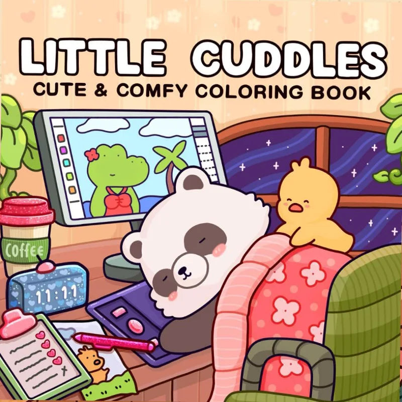 Cross-Border In-Stock Christmas Coloring Book Teenagers Children Stress Relief Doodle Drawing Digital Printing Perfect