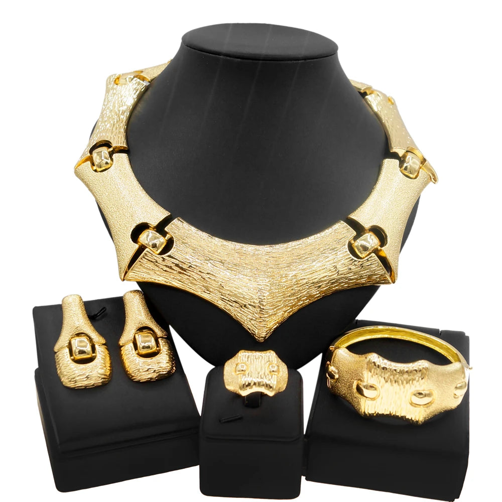 Zhuerrui High Quality Wedding Jewelry African Set Latest Italian Gold Jewelry Gift Set Wholesale Nigeria Jewellery Sets H00115