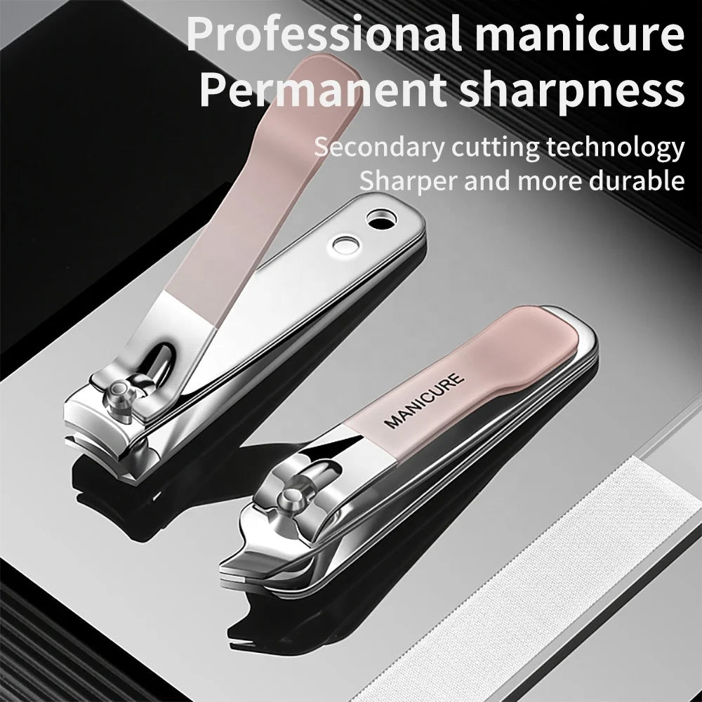 2024 Women Gift Set New Nails Supplies Salon Professional Manicure Tools Cutter Clipper Kit in Leather Case Box