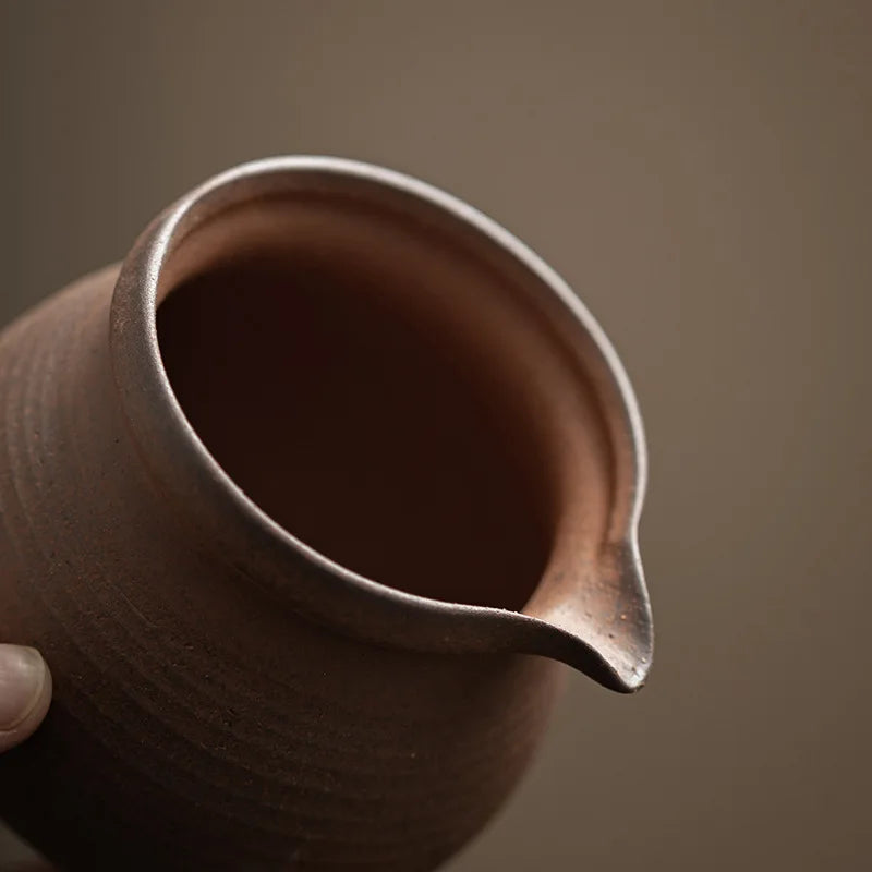 Vintage Design Unglazed Ceramic Tea Set