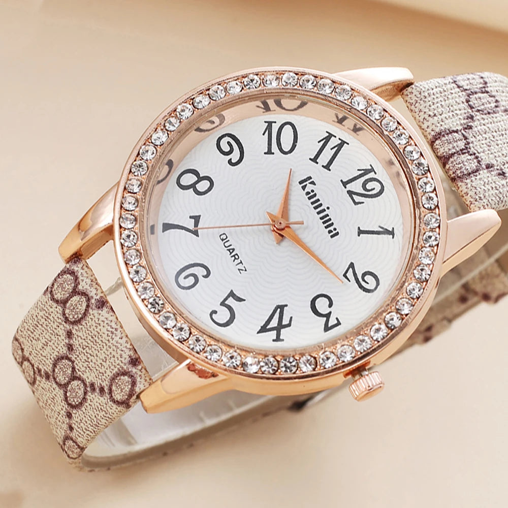Lady Watch Perfume Sunglasses Wallet Set for Women Mom Wife Girlfriend Watch Gift Set