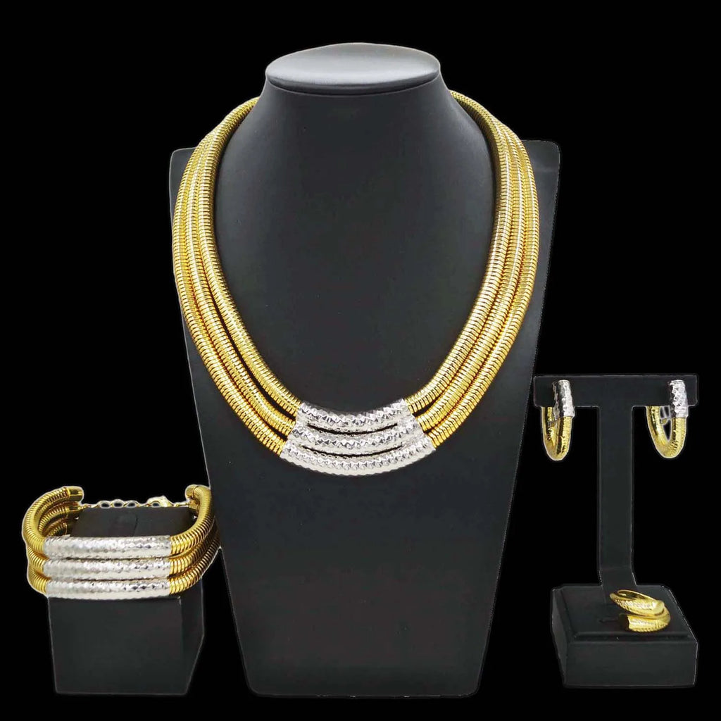Hot Selling Italian Style Jewelry Set Choker Necklace High Quality Jewelry Set Women Engagement Gift Set
