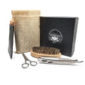 Men Beard Care Kit Beard Grooming Kit Beard Brush and Comb and Professional Mustache Scissors Gift Set Cleaning Grooming Tool