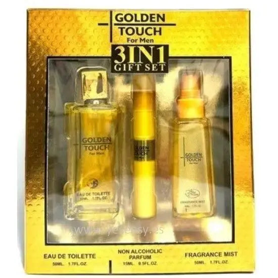 Golden Touch 3-in-1 Gift Set for Men - Perfumes and Cosmetics