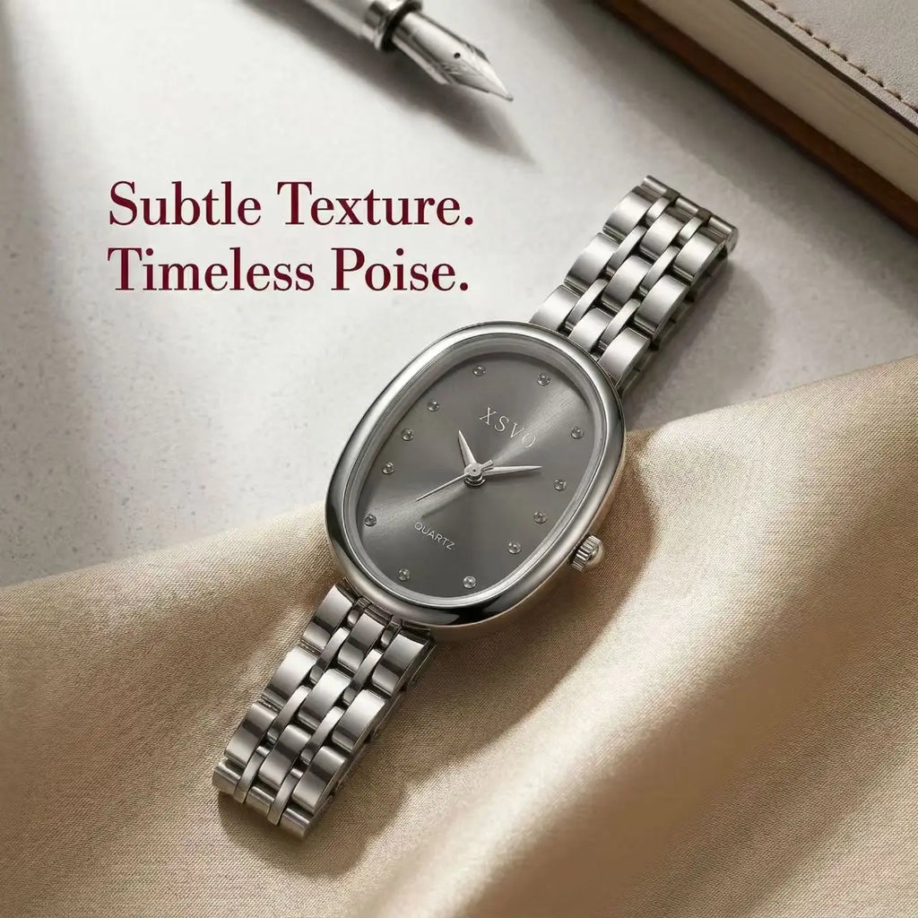 Luxury Oval Women's Watch Gift Box