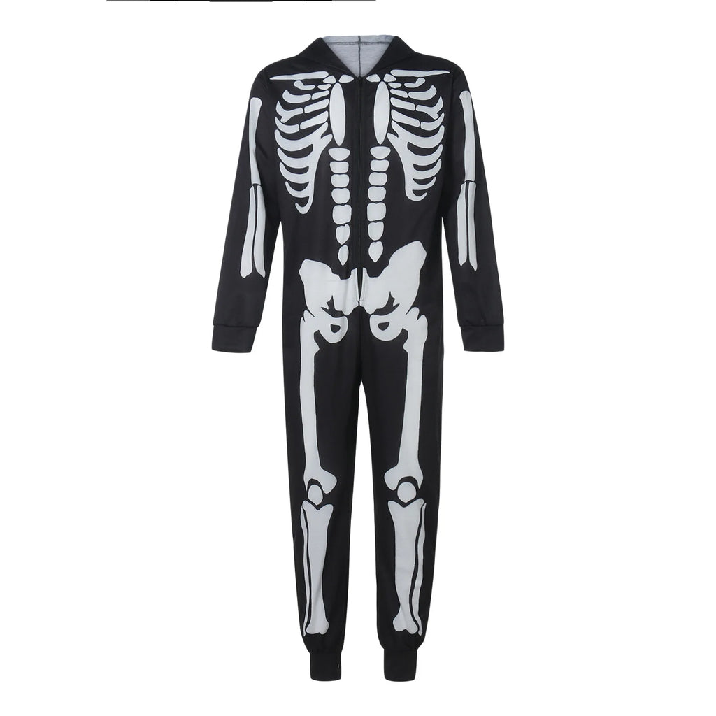 Family Matching Halloween Costume Outfits for Women Full Sleeve Halloween Cloths Apparel Onesies Pajamas