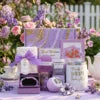 Birthday Mother's Day Women's Self Care Gift Basket Vanilla Relaxing Spa Stainless Steel 16oz Tumbler Pink-Purple Gift Box Set
